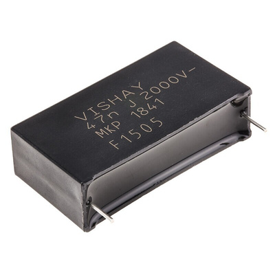 Vishay MKP1841 Polypropylene Film Capacitor, 2 kV dc, 700 V ac, ±5%, 47nF, Through Hole