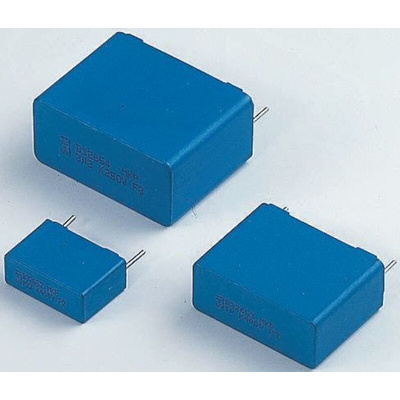 EPCOS B32529 Polyester Film Capacitor, 160 V ac, 250 V dc, ±5%, 100nF, Through Hole