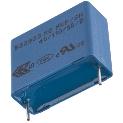 EPCOS B32923C Polypropylene Film Capacitor, 305V ac, ±10%, 1μF, Through Hole