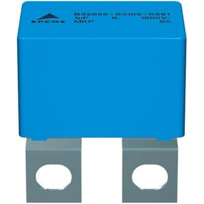 EPCOS B32656S Polypropylene Film Capacitor, 2 kV dc, 800 V ac, ±5%, 100nF, Tab