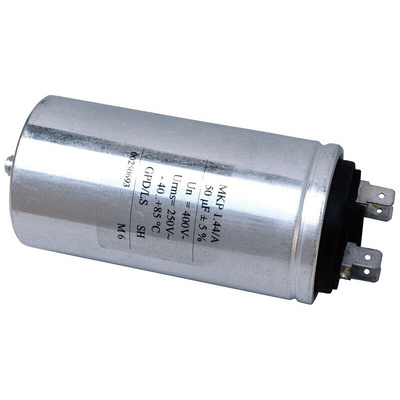 KEMET C44A Polypropylene Film Capacitor, 1.2 kV dc, 500 V ac, ±5%, 2μF, Screw Mount