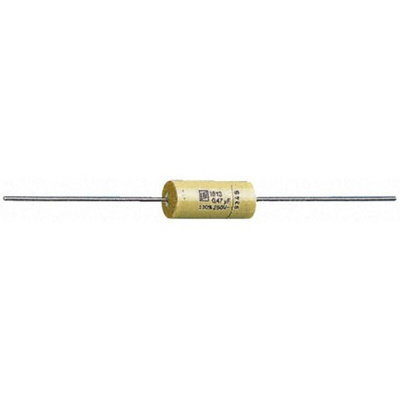 Vishay MKT 1813 Metallised Polyester Film Capacitor, 160 V ac, 250 V dc, ±10%, 680nF, Through Hole