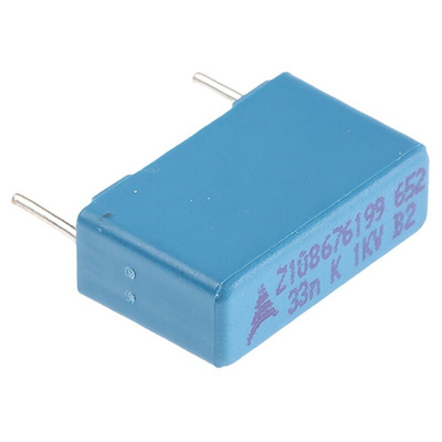 EPCOS B32652 Polypropylene Film Capacitor, 1 kV dc, 250 V ac, ±10%, 33nF, Through Hole