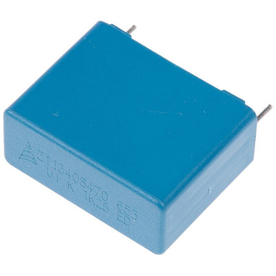 EPCOS B32653 Polypropylene Film Capacitor, 1.25 kV dc, 500 V ac, ±10%, 100nF, Through Hole