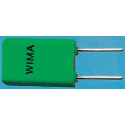 WIMA FKP2 Polypropylene Film Capacitor, 63 V ac, 100 V dc, ±5%, 2.2nF, Through Hole