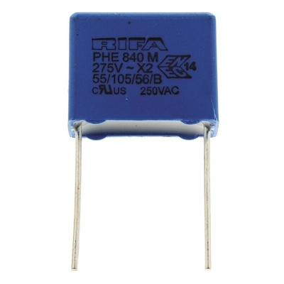 KEMET PHE840 Metallised Polypropylene Film Capacitor, 275V ac, ±20%, 220nF, Through Hole