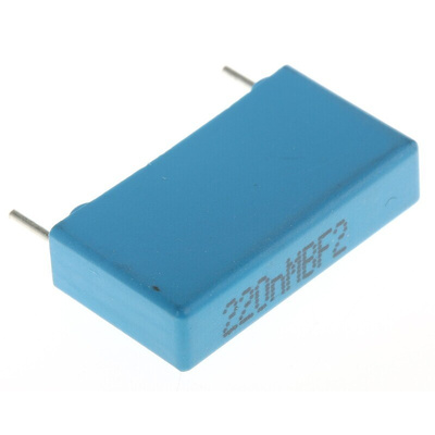 KEMET PHE840 Metallised Polypropylene Film Capacitor, 275V ac, ±20%, 220nF, Through Hole
