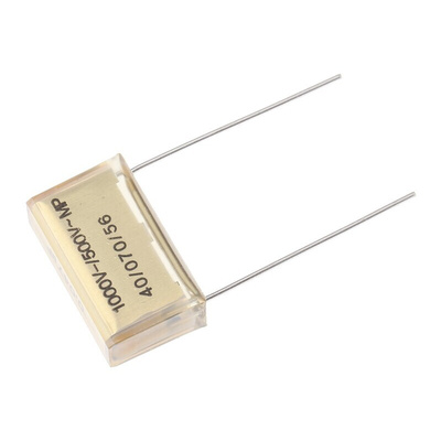 KEMET PME261 Paper Capacitor, 500 V ac, 1000V dc, ±10%, 47nF, Through Hole