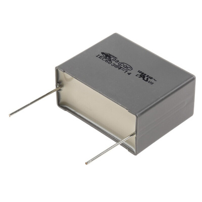 KEMET R46 Polypropylene Film Capacitor, 310V ac, ±10%, 4.7μF, Through Hole