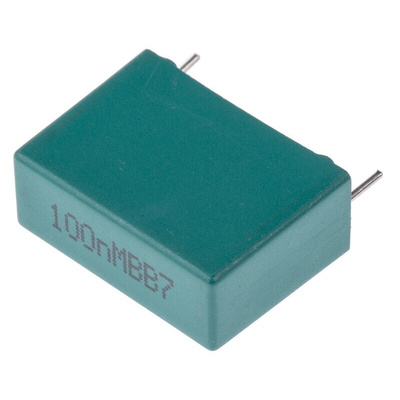 KEMET PHE850 Metallised Polypropylene Film Capacitor, 1.25 kV dc, 300 V ac, ±20%, 100nF, Through Hole