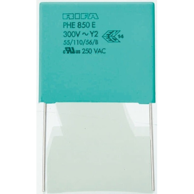 KEMET PHE850 Metallised Polypropylene Film Capacitor, 1.25 kV dc, 300 V ac, ±20%, 150nF, Through Hole