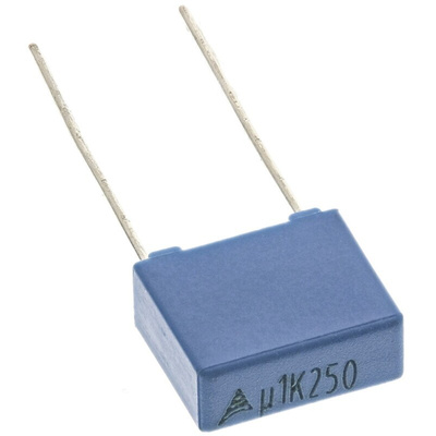EPCOS B32520 Polyester Film Capacitor, 160 V ac, 250 V dc, ±10%, 100nF, Through Hole