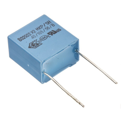 EPCOS B32922C Polypropylene Film Capacitor, 305V ac, ±20%, 680nF, Through Hole