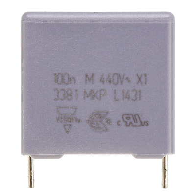 Vishay MKP 338 Polypropylene Film Capacitor, 440V ac, ±20%, 100nF, Through Hole
