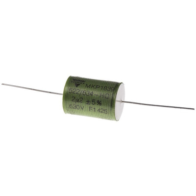 Vishay MKP 1839 HQ Polypropylene Film Capacitor, 630V dc, ±5%, 2.2μF, Through Hole