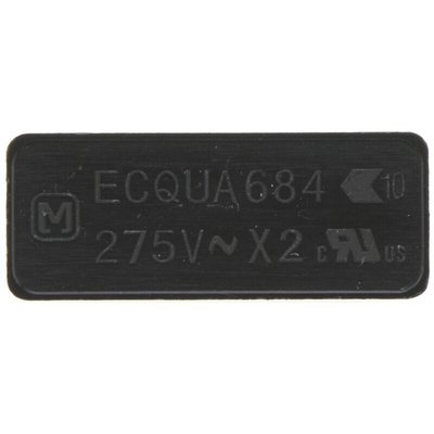 Panasonic ECQUA Polypropylene Film Capacitor, 275V ac, ±10%, 680nF, Through Hole