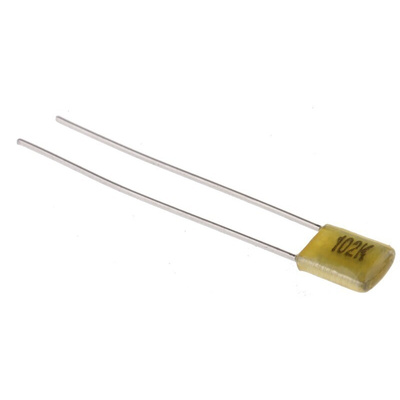 Nichicon YX Polyester Film Capacitor, 50V dc, ±10%, 1nF, Radial