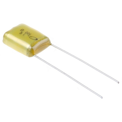 Nichicon YX Polyester Film Capacitor, 100V dc, ±10%, 100nF, Radial