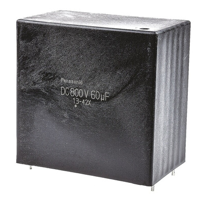 Panasonic EZPE Polypropylene Film Capacitor, 800V dc, ±10%, 60μF, Through Hole