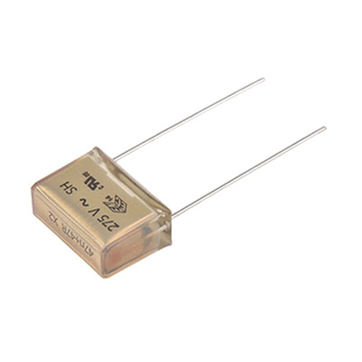 KEMET P409 Paper Capacitor, 275V ac, ±20%, 100nF, Through Hole