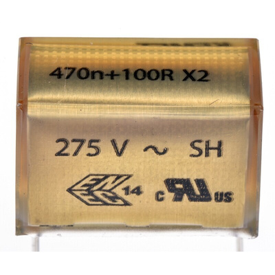 KEMET P409 Paper Capacitor, 275V ac, ±20%, 470nF, Through Hole