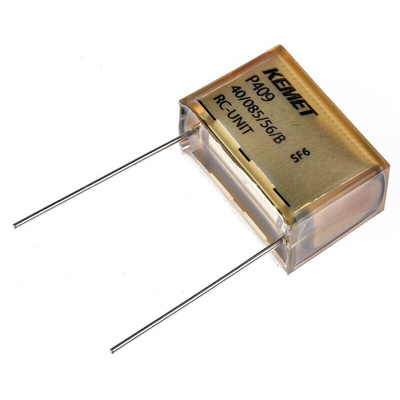 KEMET P409 Paper Capacitor, 275V ac, ±20%, 470nF, Through Hole