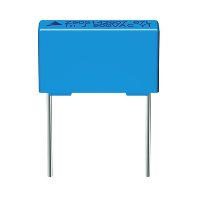 EPCOS B32672L Metallised Polypropylene Film Capacitor, 1.6 kV dc, 600 V ac, ±5%, 15nF, Through Hole