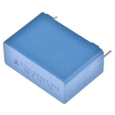EPCOS B32774 Polypropylene Capacitor PP, 1.1 kV dc, 920 V dc, ±10%, 2μF, Through Hole