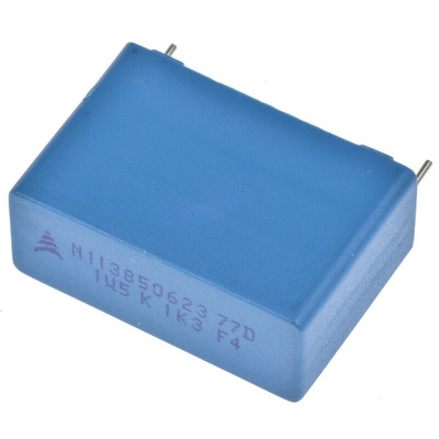 EPCOS B32774 Polypropylene Capacitor PP, 1.1 kV dc, 1.3 kV dc, ±10%, 1.5μF, Through Hole