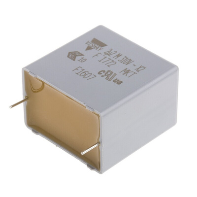 Vishay F1772 Polyester Film Capacitor, 310V ac, ±20%, 2.2μF, Through Hole