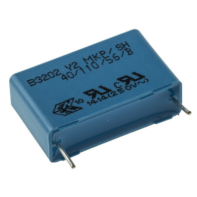 EPCOS B32023 Polypropylene Film Capacitor, 300V ac, ±20%, 100nF, Through Hole