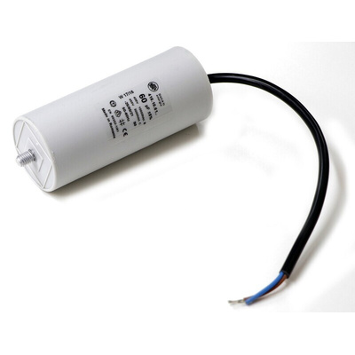 Ducati Energia 4.16.10 Polypropylene Film Capacitor, 400 → 500V ac, ±5%, 60μF, Plug In