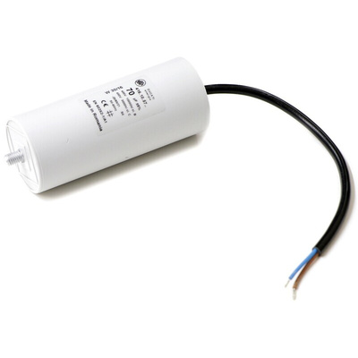 Ducati Energia 4.16.10 Polypropylene Film Capacitor, 400 → 500V ac, ±5%, 70μF, Plug In