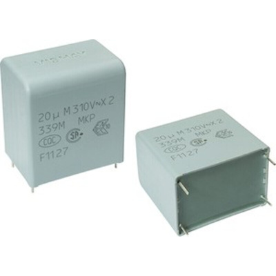 Vishay F339X2 Polypropylene Capacitor PP, 305 V ac, 630 V dc, ±20%, 330nF, Through Hole