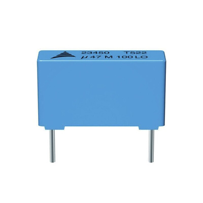 EPCOS B32522 Polyester Film Capacitor, 40 V ac, 63 V dc, ±10%, 6.8μF, Through Hole
