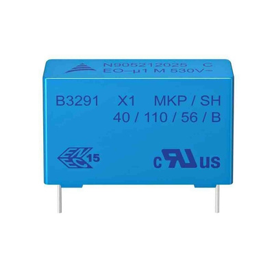 EPCOS B32911 Polypropylene Film Capacitor, 330V ac, ±20%, 33nF, Through Hole