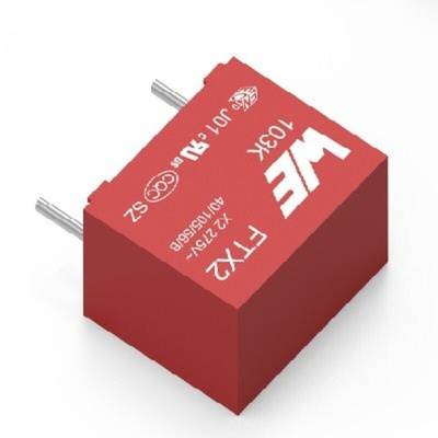 Wurth Elektronik WCAP-FTX2 Film Capacitor, 275V ac, ±10%, 4.7μF, Through Hole