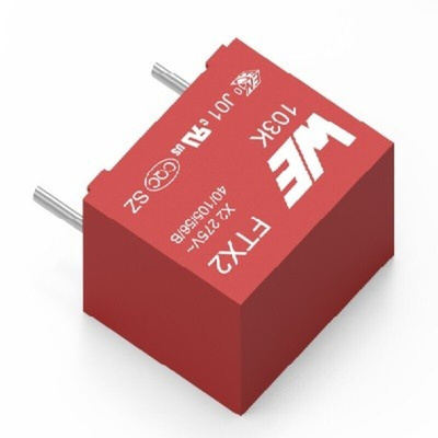 Wurth Elektronik WCAP-FTXX Film Capacitor, 310V ac, ±10%, 470nF, Through Hole