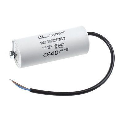 KEMET C27 Metallised Polypropylene Film Capacitor, 470V ac, ±5%, 40μF, Chassis Mount