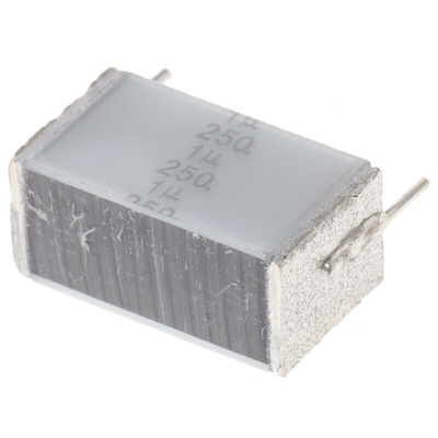 EPCOS B32562 Polyester Film Capacitor, 160 V ac, 250 V dc, ±10%, 1μF, Through Hole