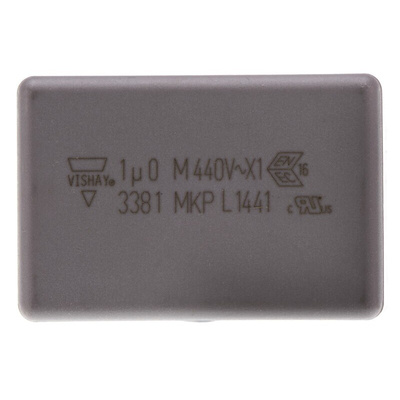 Vishay MKP 338 Polypropylene Film Capacitor, 440V ac, ±20%, 1μF, Through Hole