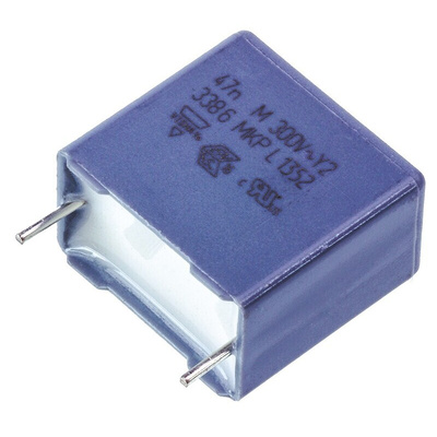 Vishay MKP 338 Polypropylene Film Capacitor, 300V ac, ±20%, 47nF, Through Hole