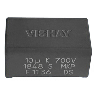 Vishay MKP1848S DC-Link Polypropylene Film Capacitor, 500V dc, ±5%, 10μF, Through Hole