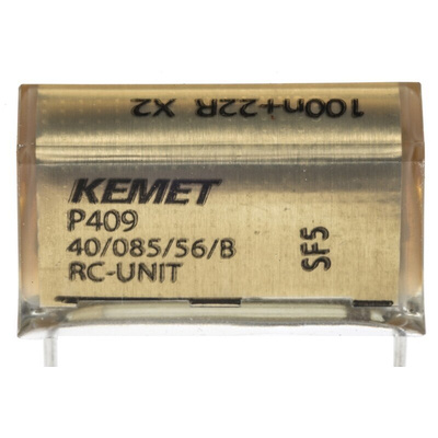KEMET P409 Paper Capacitor, 275V ac, ±20%, 100nF, Through Hole