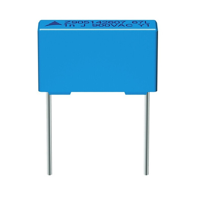 EPCOS B32672P Polypropylene Film Capacitor, 200 V ac, 520 V dc, ±10%, 1μF, Through Hole