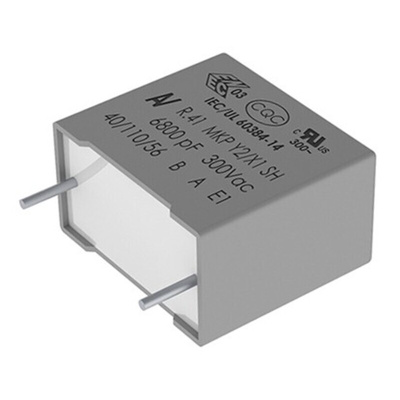 KEMET R41 Metallised Polypropylene Film Capacitor, 1 kV dc, 300 V ac, ±20%, 22nF, Through Hole