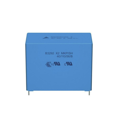 EPCOS B32928A4 Polypropylene Film Capacitor, 350V ac, ±10%, 20μF, Through Hole