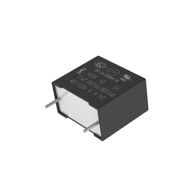 KEMET R53B Film Capacitor, 350V ac, ±20%, 10μF, Through Hole