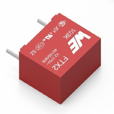 Wurth Elektronik WCAP-FTX2 Film Capacitor, 275V ac, ±10%, 330nF, Through Hole