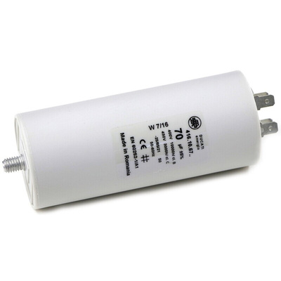 Ducati Energia 4.16.10 Polypropylene Film Capacitor, 450V ac, ±5%, 70μF, Plug In